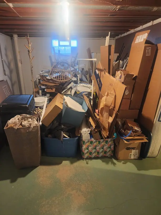 Roll-off dumpster container at job site for 20 Yard Dumpster Rental in Bristow